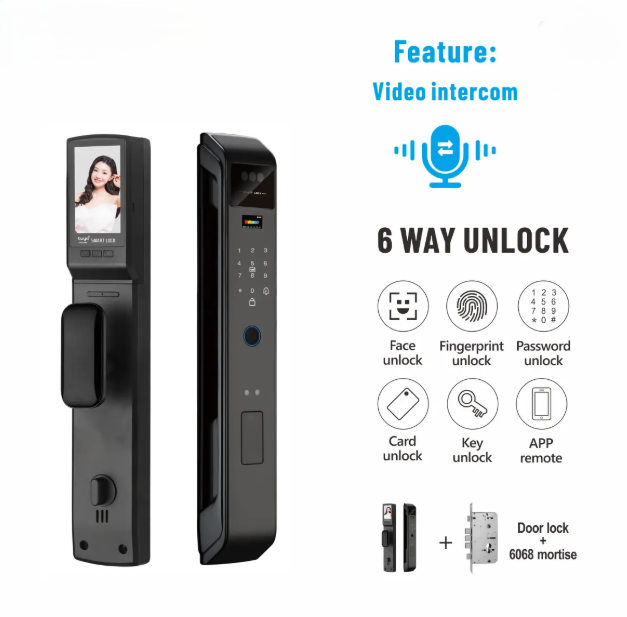 DL02 Smart Door Lock – Advanced 6-in-1 Access Control With Face ID