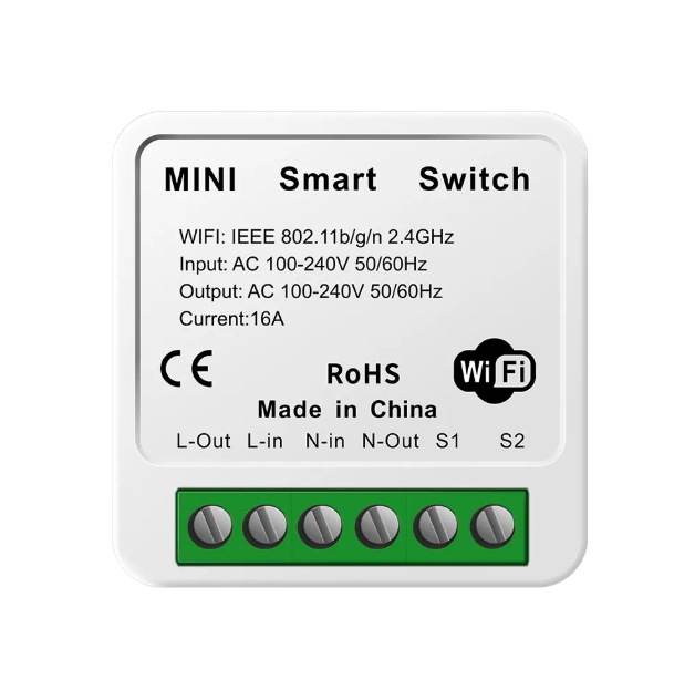 DIY Mini Smart Switch (WIFI/ZIGBEE) – Neutral + Live