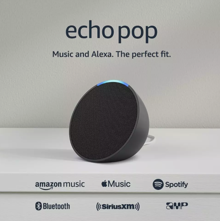 Amazon Echo Pop – Compact Smart Speaker with Alex